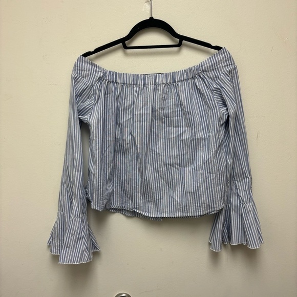 Free People March to the Beat Off Shoulder Blouse - Picture 12 of 12